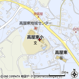 広島県東広島市高屋町白市589周辺の地図