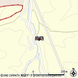 奈良県桜井市鹿路周辺の地図