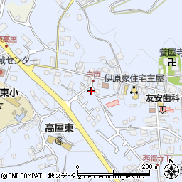 広島県東広島市高屋町白市710周辺の地図