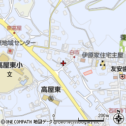 広島県東広島市高屋町白市705周辺の地図