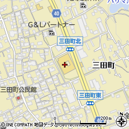 ホームセンターコーナン岸和田三田店周辺の地図