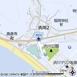 岡山県玉野市渋川周辺の地図