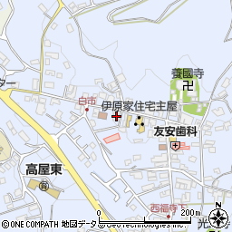 広島県東広島市高屋町白市1105周辺の地図