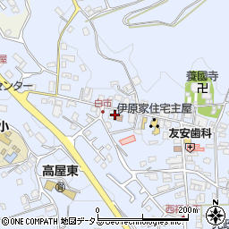 広島県東広島市高屋町白市1111周辺の地図
