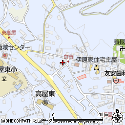 広島県東広島市高屋町白市1119周辺の地図