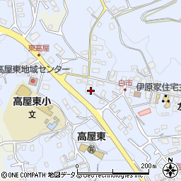 広島県東広島市高屋町白市704周辺の地図