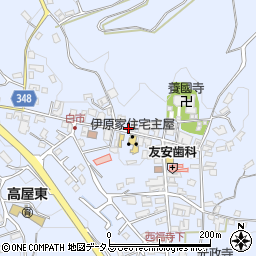 広島県東広島市高屋町白市1087周辺の地図