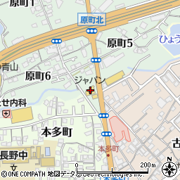 ジャパン河内長野店周辺の地図