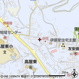 広島県東広島市高屋町白市1123周辺の地図