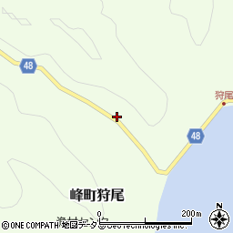長崎県対馬市峰町狩尾15周辺の地図