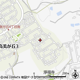 広島県東広島市高屋高美が丘3丁目19周辺の地図
