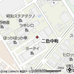大阪府貝塚市二色中町周辺の地図