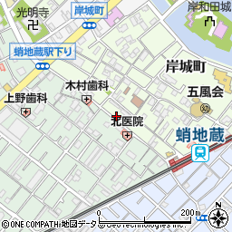 高名ラジオ店周辺の地図