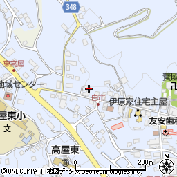 広島県東広島市高屋町白市375周辺の地図