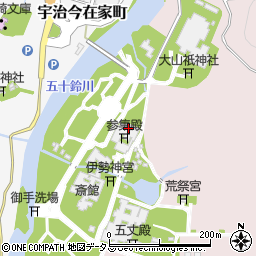 参集殿周辺の地図