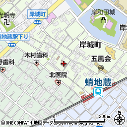 岸和田労働基準監督署　労災補償・労働保険加入関係周辺の地図