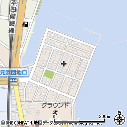 岡山県倉敷市児島元浜町周辺の地図