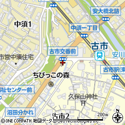 広島県警察本部　安佐南警察署・古市交番周辺の地図