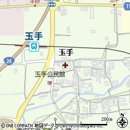 奈良県御所市玉手196周辺の地図