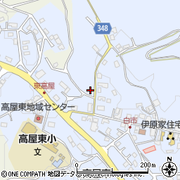 広島県東広島市高屋町白市450周辺の地図