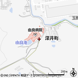 由良病院周辺の地図