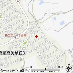 広島県東広島市高屋高美が丘3丁目9周辺の地図