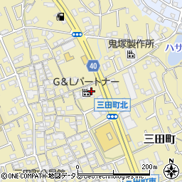 げんきタウン三田工場周辺の地図