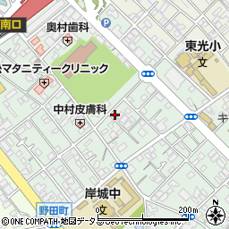 タイムズ岸和田駅前第６駐車場周辺の地図