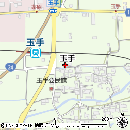 奈良県御所市玉手114周辺の地図