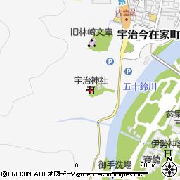 宇治神社周辺の地図