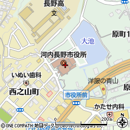 〒586-0000 大阪府河内長野市（以下に掲載がない場合）の地図