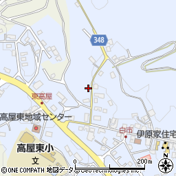 広島県東広島市高屋町白市447周辺の地図