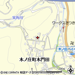 広島県尾道市木ノ庄町木門田336周辺の地図