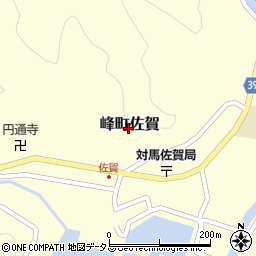 長崎県対馬市峰町佐賀周辺の地図