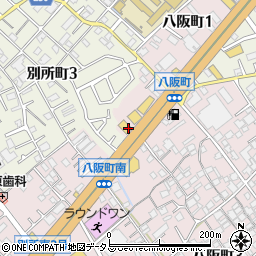 産直焼肉ビーファーズ　岸和田店周辺の地図