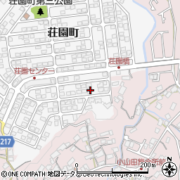 大阪府河内長野市荘園町2-4周辺の地図