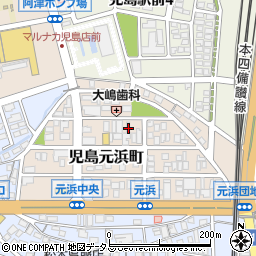 株式会社箱福紙器　元浜工場周辺の地図