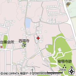 奈良県高市郡明日香村檜前周辺の地図