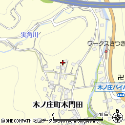 広島県尾道市木ノ庄町木門田332周辺の地図