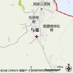奈良県高市郡高取町与楽202周辺の地図