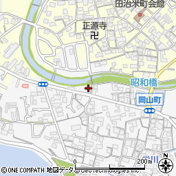 ファミリーマート岸和田岡山町店周辺の地図