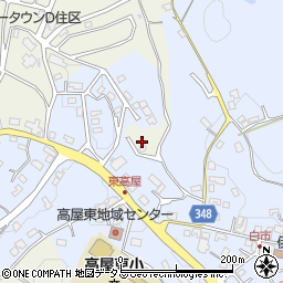 広島県東広島市高屋町高屋東1890周辺の地図