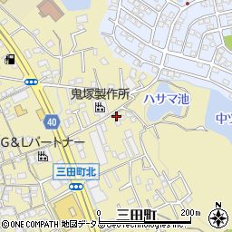 大阪府岸和田市三田町197周辺の地図