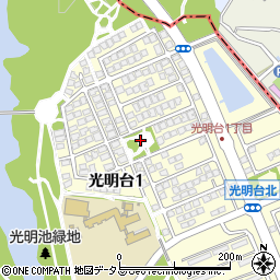 光明台2号公園周辺の地図