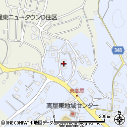 広島県東広島市高屋町白市487周辺の地図
