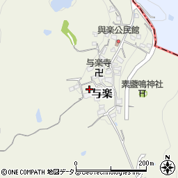 奈良県高市郡高取町与楽221周辺の地図