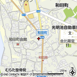 和泉和田郵便局周辺の地図