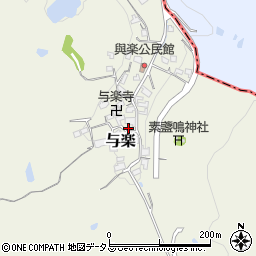 奈良県高市郡高取町与楽196周辺の地図