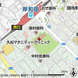 岸和田地区　更生保護サポートセンター周辺の地図