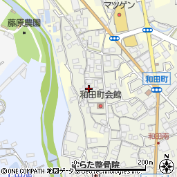 井阪織布工場周辺の地図